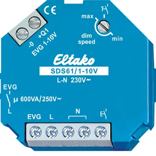 SDS61/1-10V. 1-10V dimmer. Inntil 600VA