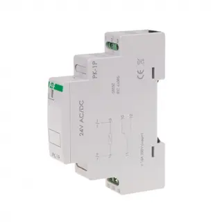 PK-1P 24. Arbeidstr&#248;msrele. 1 veksel 16A/250V. 24VAC/DC