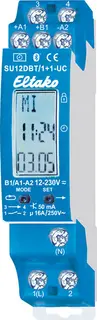 SU12DBT/1+1UC Timer / astrour. Bluetooth 1x16A+1x50mA potesial frie kontakter