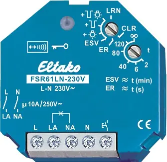 FSR61LN-230V. Bryte aktuator med 2 NO kontakter 10A/250V. 