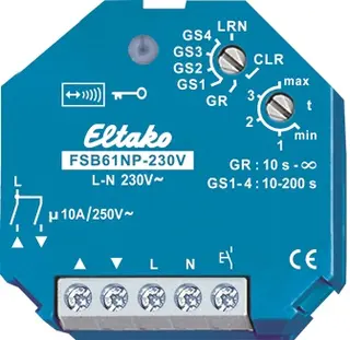 FSB61NP-230. Motor aktuator med 2 x NO ikke potensial frie kontakter 4A/250V.