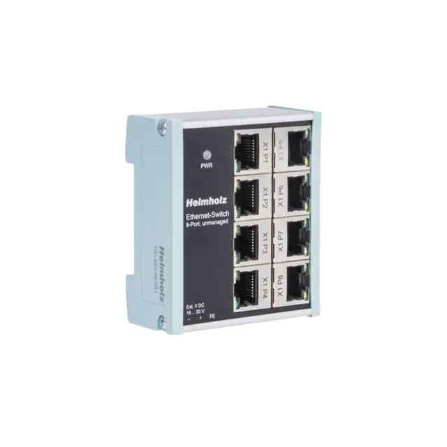 Ethernet-Switch, unmanaged, 8-Port 10/100 Mbit, incl. instructions 