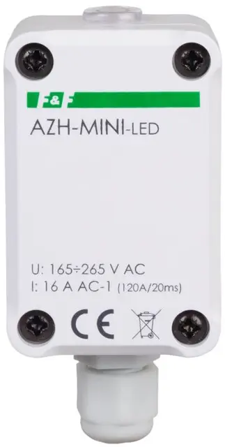 AZH Mini LED. 10A. Startstrøm inntil 120A/20ms. IP65 