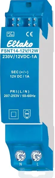 Strømforsyning for RS485, 12V/12W FSNT14. 