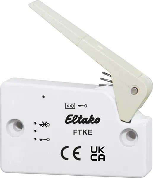 FTKE-rw. Trådløs, batteriløs mikrobryter. Ren hvit. 48x32x11,5 