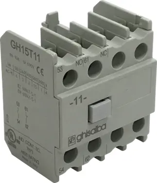 GH15T31. Hjelpkontakt. 3NO+1NC Toppmontert 