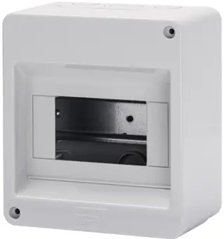 GW40024. Fordelingskap. 6 moduler. IP40 140x155x85. IK08. Uten dør 