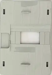 GW44852. Panel med vindu og DIN skinne 8 moduler. For skap 236x316