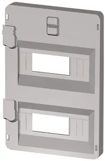 GW44854. Panel med vindu og DIN skinne 24 (12x2) moduler. For skap 316x396