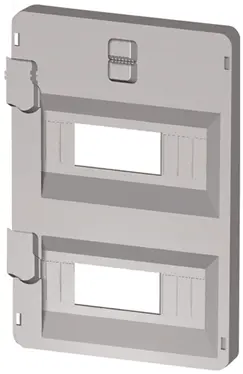 GW44854. Panel med vindu og DIN skinne 24 (12x2) moduler. For skap 316x396 
