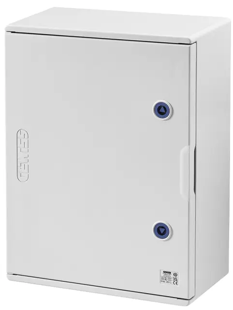 GW46003F. Industriskap QP46. 405X500X200 Glassfiberforsterket polyester 
