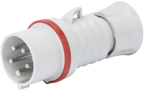 GW60020WH. 400V. Plugg med fasevender. 432-6. IP44/IP54