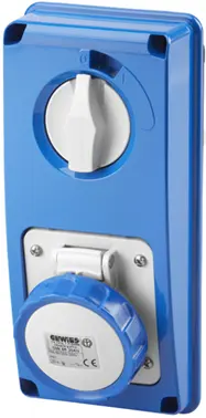 GW66304N. Forriglet kontakt. 216-6. 16A IP66/67. Uten bunn uten sikr holder 