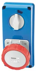 GW66320N. Forriglet kontakt. 432-6. 32A IP66/67. Uten bunn uten sikr holder