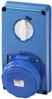 GW67359N. Forriglet kontakt. 263-6. 63A IP66/67. Uten bunn uten sikr holder 