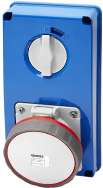 GW67364N. Forriglet kontakt. 463-6. 63A IP66/67. Uten bunn uten sikr holder 