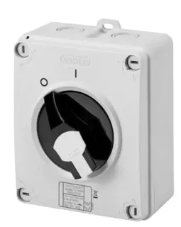 GW70420P. Bryter. 4P. 80A Sort. IP66/67/69