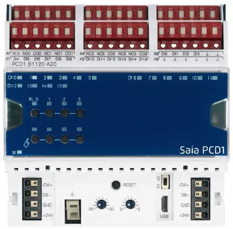 PCD1.B1120-A20 16 DI, 4 DO rele E-Line RIO 16 DI, 4 DO rele