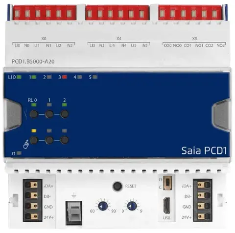 PCD1-B5000-A20 16 DI, 8 rele, 8 AI, 4 AI E-Line RIO 16 DI, 8 rele, 8 AI, 4 AI