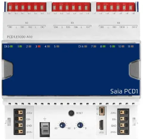 PCD1.E1000-A10, 12DI 24V E-line RIO, 12DI 24V