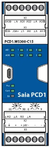 PCD1.W5300-C15 4AI, 4AO 0..10V E-line Programmerbar, 4AI, 4AO 0..10V