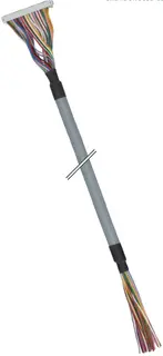PCD2.K223 Type D kontakt til l&#248;se ender 34 x 0.25mm2, rund kabel 3.0m fargekodet