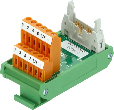 PCD2.K510 Klemmemodul 8 I/O 8 inn/utg. 12 skruterminaler; Faset ut. 