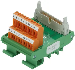 PCD2.K521 Klemmemodul 16 I/O LED Termineringsblokker for 16 inn/16 ut.