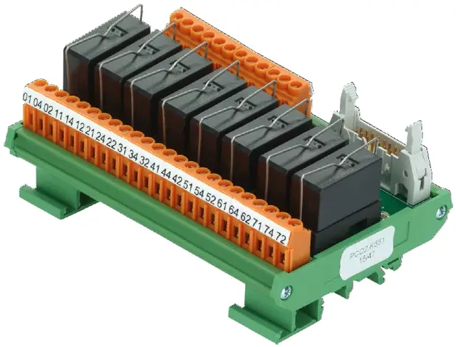 PCD2.K551 Relemodul 8 Utg LED Relemodul for 8 utganger med LED. 