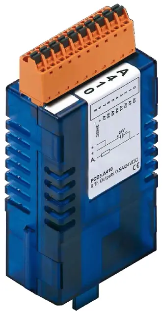 PCD3.A410 8 Digitale utganger 8 transistor 1..32VDC Galvanisk skille 