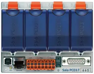 PCD3.T666 Ethernet Smart RIO 128 kB RAM, 1 ekstra serieport.