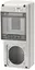 GW68017N. Uttaksentral Q-DIN 5. 5 mod IP65. 1 industrikontakt 16A. IP44/67