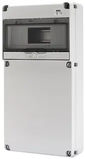 GW68002N. Uttaksentral Q-DIN 10. 10 mod IP65. Blank front