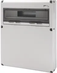 GW68012N. Uttaksentral Q-DIN 20. 20 mod IP65. Blank front