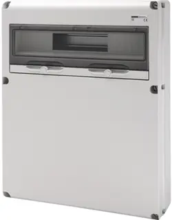 GW68012N. Uttaksentral Q-DIN 20. 20 mod IP65. Blank front