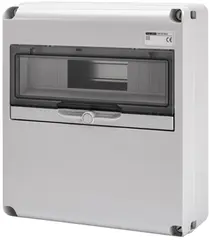 GW68004N. Uttaksentral Q-DIN 14. 14 mod IP65. Blank front