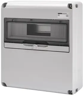 GW68004N. Uttaksentral Q-DIN 14. 14 mod IP65. Blank front
