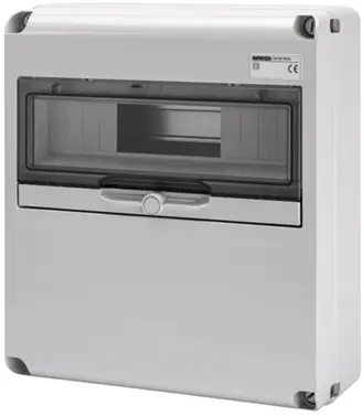 GW68004N. Uttaksentral Q-DIN 14. 14 mod IP65. Blank front