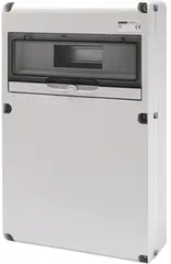 GW68007N. Uttaksentral Q-DIN 14. 14 mod IP65. Blank front