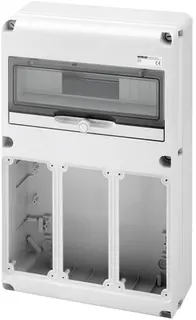 GW68010N. Uttaksentral Q-DIN 14. 14 mod IP65.3 Forriglede kontakter.16/32A IP67
