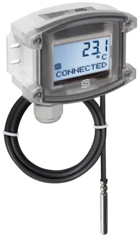 THERMASGARD&#174; HFTM-wModbus LCD Pt1000 -50...+150&#176;C. 24V AC/DC.