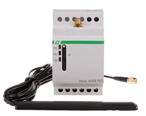 GSM&#160;sender/mottaker&#160;m/ 2&#160;innganger&#160;og&#160;2&#160;utganger&#160;2xNO/8A