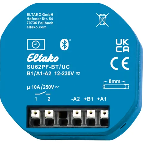 SU62PF-BT/UC. Boksmontert Astrour/timer Bluetooth. 1NO 10A. 12-230VAC/DC