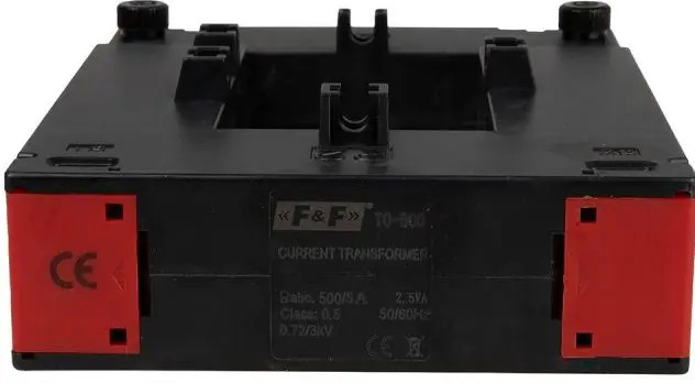 TO-500-5. Strøm trafo med delbar kjerne 500-5A. Klasse 0,5 