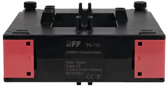 TO-750-5. Strøm trafo med delbar kjerne 750-5A. Klasse 0,5 