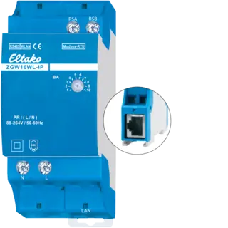 ZGW16WL-IP. Gateway for kWh m&#229;lere Modbus. MQTT protocol and REST API